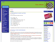 Tablet Screenshot of dartsalberta.com